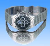 Imported online jewelry accessory wholesale supply 4-circles submarine fashion watch with stainless steel band. Cool, neat, eyes-catching! 