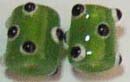 Handcrafted art jewelry online direct wholesalers offering black eyes decor greenish fashion glass beads. 