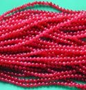 Precious gem stone bead jewelry accesory wholesale online offering smooth finishing genuine red coral stone rounded bead