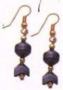 Nautical hematite art supply online offering rocket design hematite earring with gold plated beads and fish hook to fit. Cool, trendy, and fashionable!